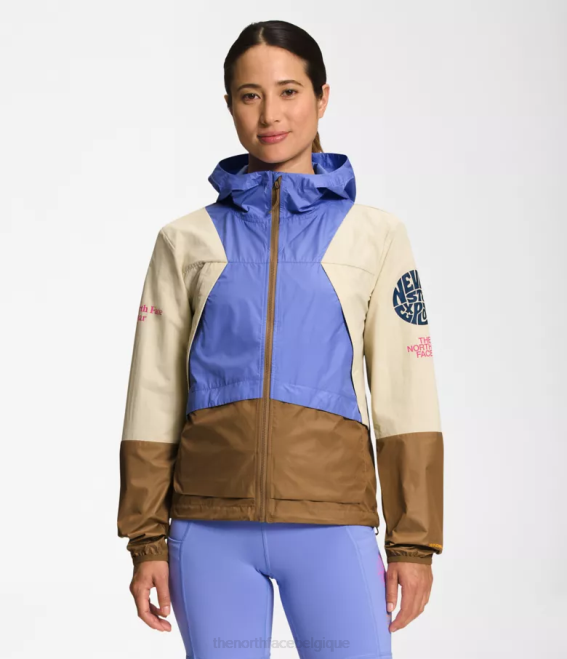 gravier/pervenche foncé/marron utilitaire femmes The North Face veste coupe-vent trailwear 62XR316