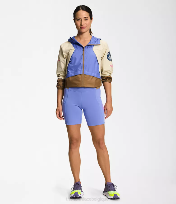 gravier/pervenche foncé/marron utilitaire femmes The North Face veste coupe-vent trailwear 62XR316