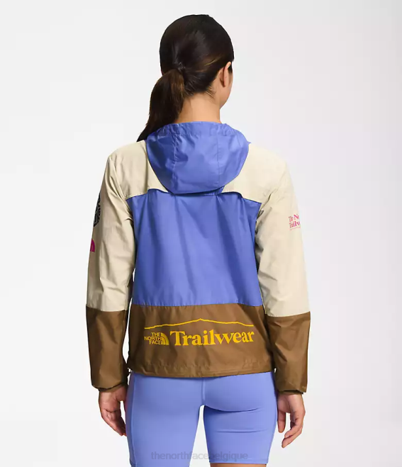 gravier/pervenche foncé/marron utilitaire femmes The North Face veste coupe-vent trailwear 62XR316