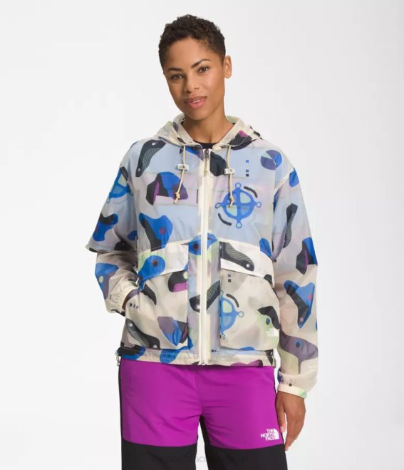 impression infographique blanche gardénia femmes The North Face sweat à capuche coupe-vent translucide m66 62XR1230 - Cliquez sur l'image pour la fermer