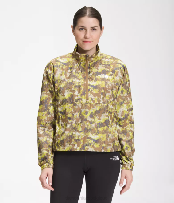 imprimé camp pointillé marron utilitaire femmes The North Face pull hydrenaline 2000 62XR1020