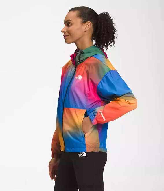 imprimé dégradé bleu super sonique femmes The North Face veste hydrenaline longueur 2000-25'' 62XR675