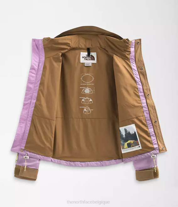 lupin/brun utilitaire femmes The North Face Veste courte de montagne 86 low-fi hi-tek 62XR940