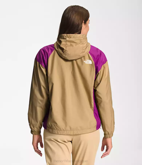 pierre kaki/fleur de cactus violet/gardénia blanc femmes The North Face veste hydrenaline longueur 2000-25'' 62XR674