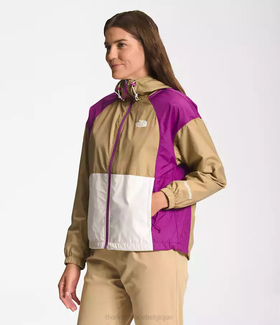 pierre kaki/fleur de cactus violet/gardénia blanc femmes The North Face veste hydrenaline longueur 2000-25'' 62XR674