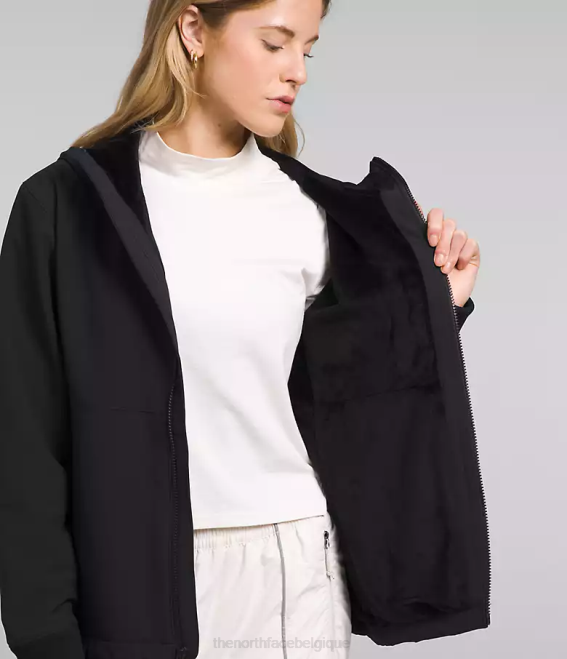 tnf noir femmes The North Face shelbe raschel sweat à capuche 62XR331