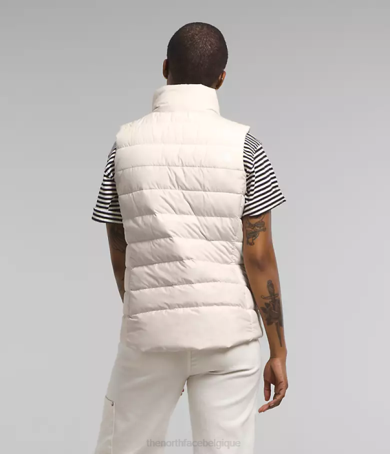 gardénia blanc femmes The North Face gilet aconcagua 3 62XR615