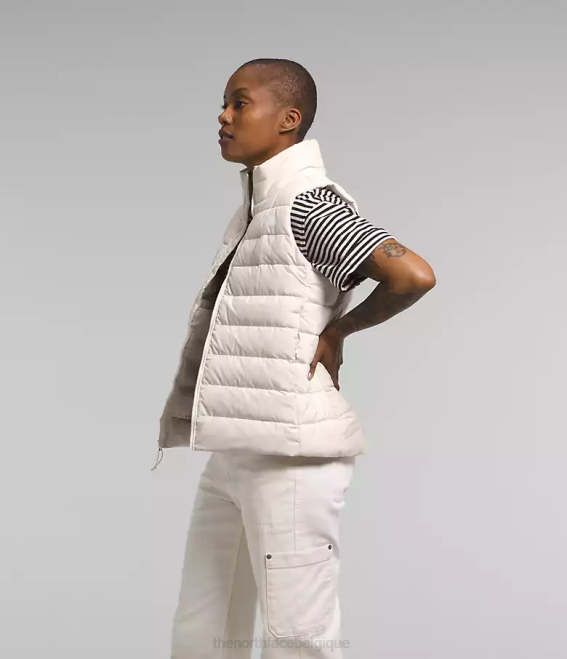 gardénia blanc femmes The North Face gilet aconcagua 3 62XR615