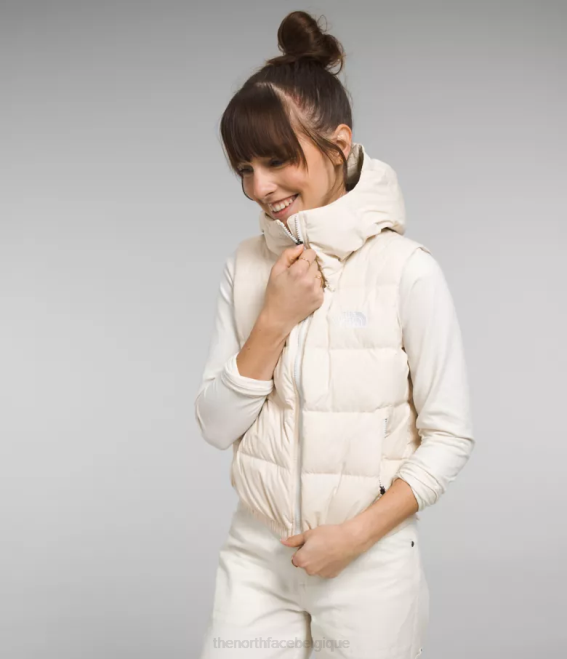 gardénia blanc femmes The North Face gilet en duvet hydrenalite 62XR841