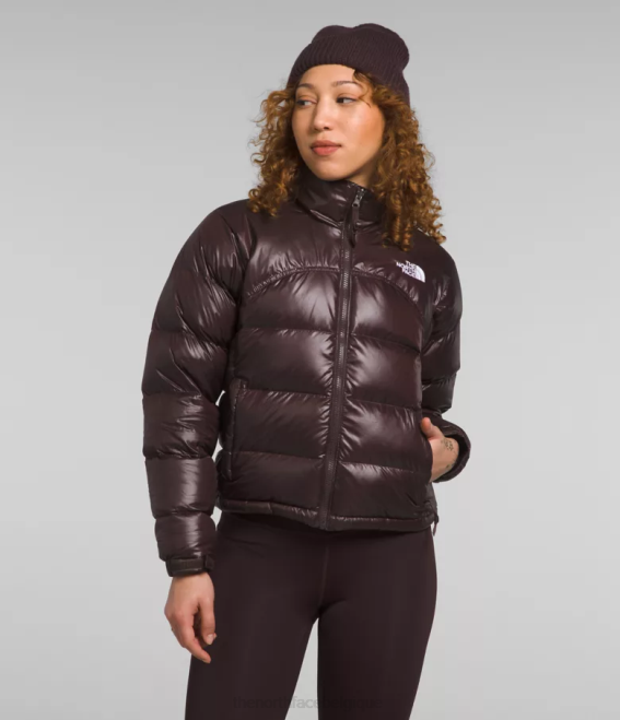 brun charbon femmes The North Face veste nuptse rétro 2000 62XR804