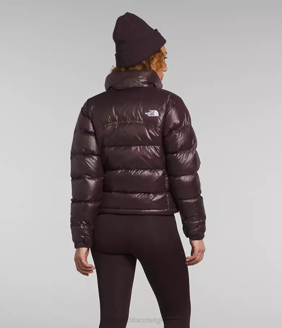 brun charbon femmes The North Face veste nuptse rétro 2000 62XR804