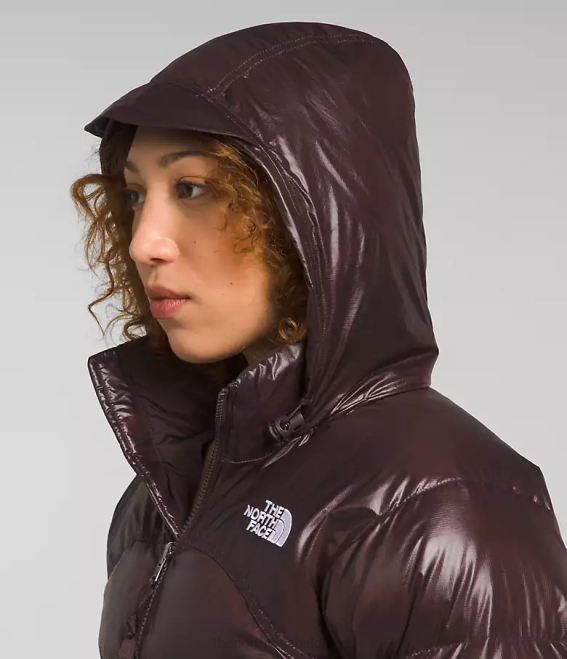 brun charbon femmes The North Face veste nuptse rétro 2000 62XR804