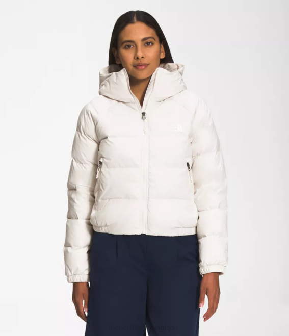 gardénia blanc femmes The North Face sweat à capuche en duvet hydrenalite 62XR890