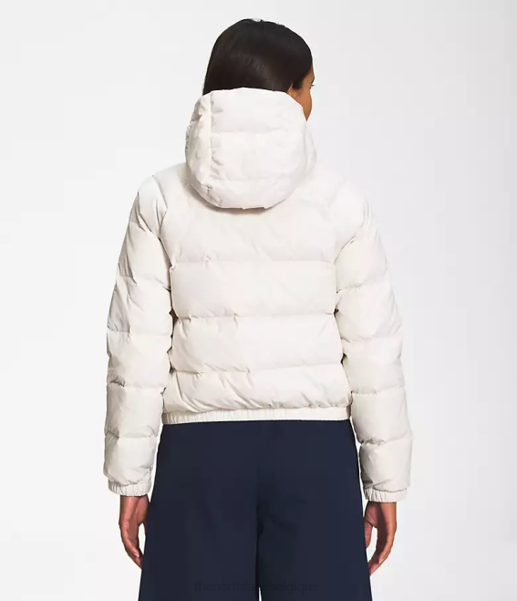 gardénia blanc femmes The North Face sweat à capuche en duvet hydrenalite 62XR890