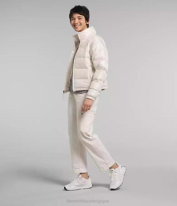 gardénia blanc femmes The North Face veste nuptse rétro 2000 62XR802