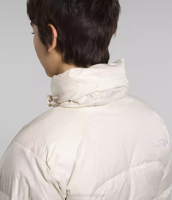 gardénia blanc femmes The North Face veste nuptse rétro 2000 62XR802