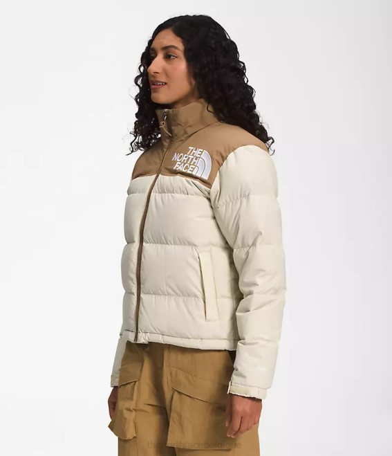 gravier/brun utilitaire femmes The North Face 92 veste nuptse hi-tek low-fi 62XR1016