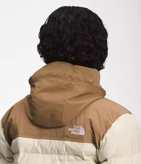 gravier/brun utilitaire femmes The North Face 92 veste nuptse hi-tek low-fi 62XR1016