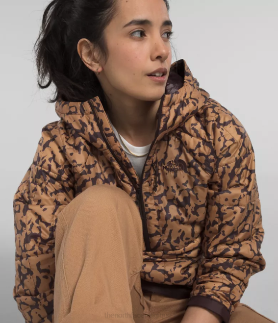 impression de colorant graphique au beurre d’amande femmes The North Face Cirloft - pull zippé 62XR506