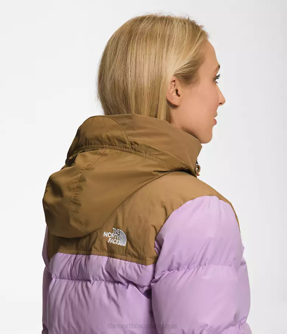 lupin/brun utilitaire femmes The North Face 92 veste nuptse hi-tek low-fi 62XR1015
