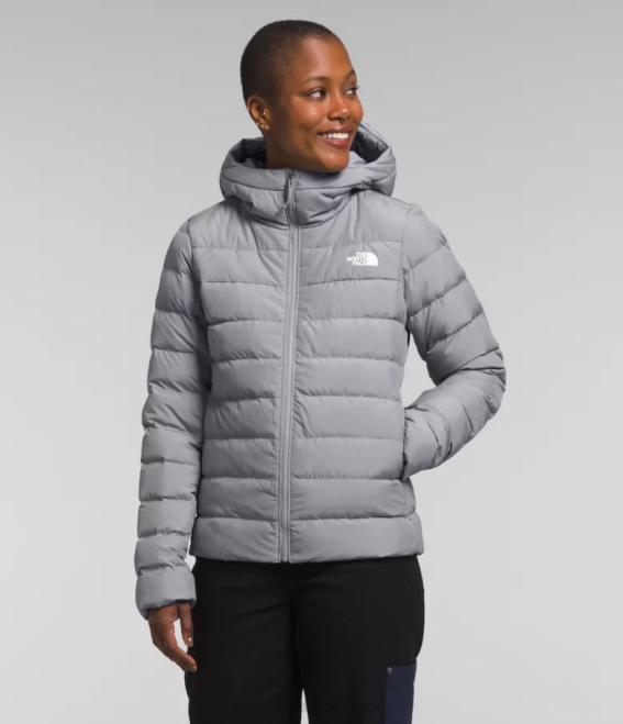 mélanger le gris femmes The North Face sweat à capuche aconcagua 3 62XR370
