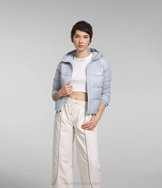 pervenche poussiéreuse femmes The North Face sweat à capuche en duvet hydrenalite 62XR891