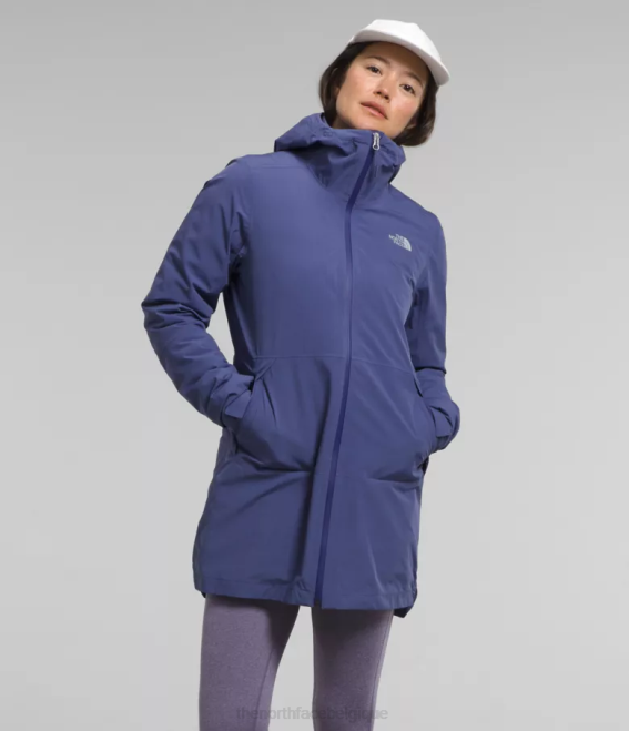 bleu grotte femmes The North Face parka thermoball éco triclimatique 62XR374