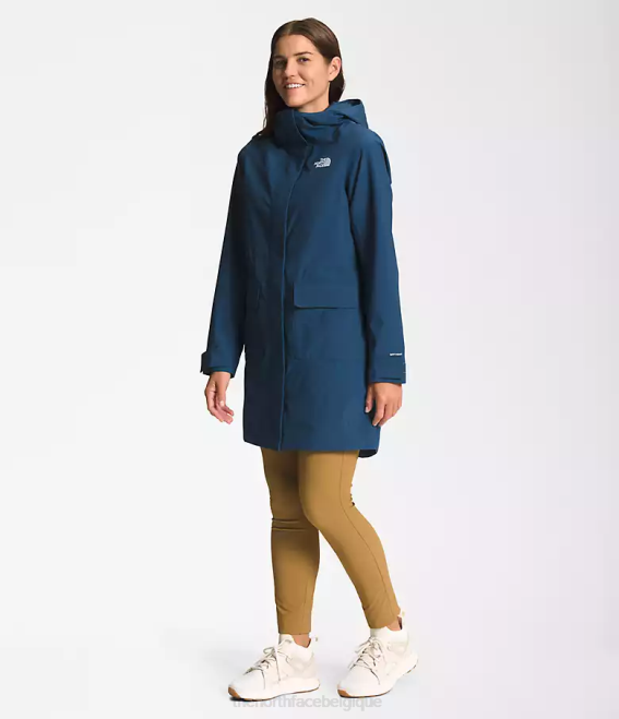 bleu ombragé femmes The North Face parka de pluie city Breeze II 62XR156