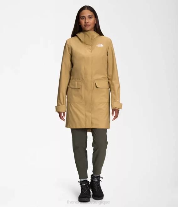 bronzage d'antilope femmes The North Face parka de pluie city Breeze II 62XR154