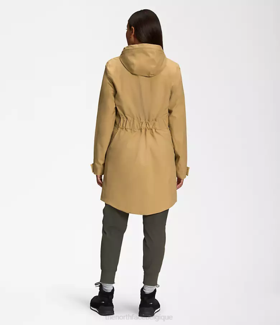 bronzage d'antilope femmes The North Face parka de pluie city Breeze II 62XR154