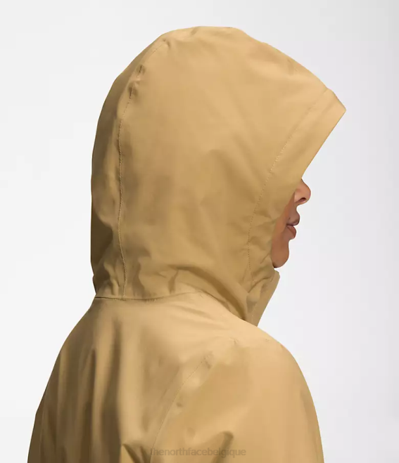bronzage d'antilope femmes The North Face parka de pluie city Breeze II 62XR154