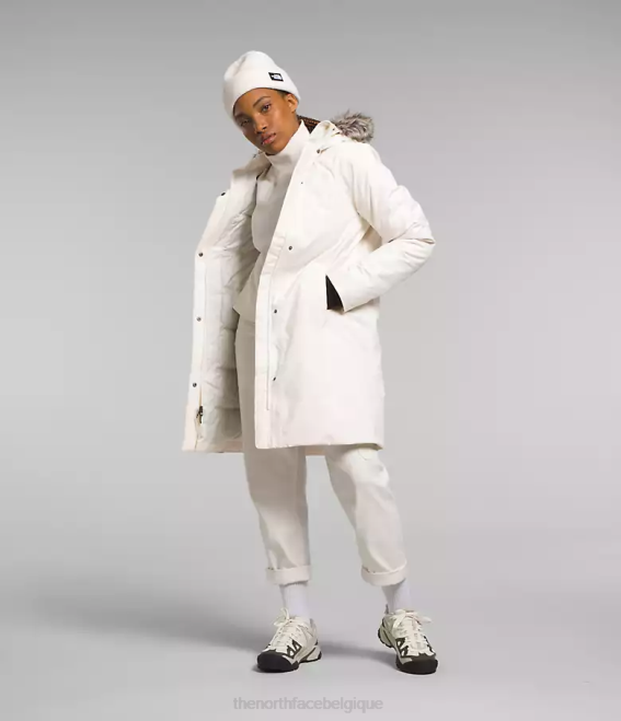 gardénia blanc femmes The North Face parka arctique 62XR507