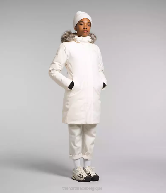 gardénia blanc femmes The North Face parka arctique 62XR507