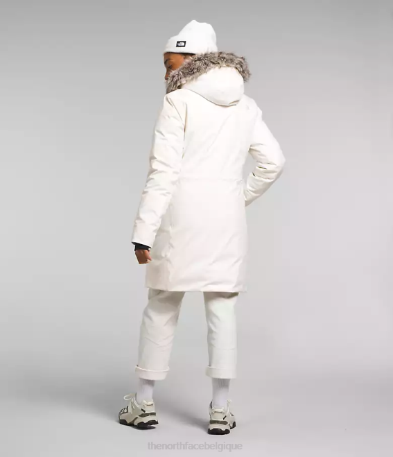 gardénia blanc femmes The North Face parka arctique 62XR507