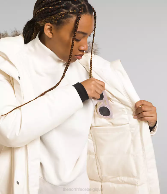gardénia blanc femmes The North Face parka arctique 62XR507