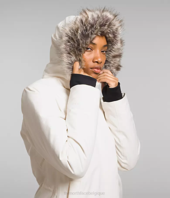 gardénia blanc femmes The North Face parka arctique 62XR507