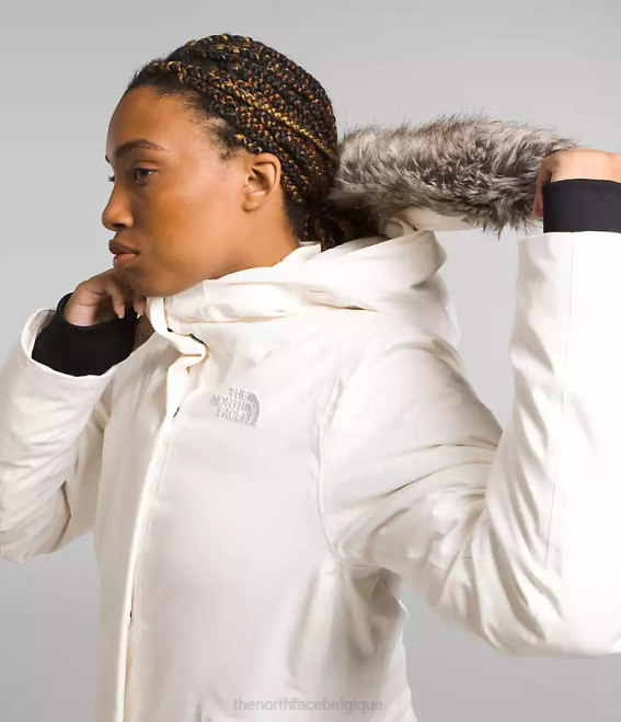 gardénia blanc femmes The North Face parka arctique 62XR507