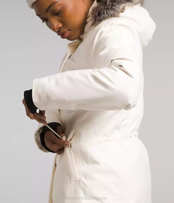 gardénia blanc femmes The North Face parka arctique 62XR507