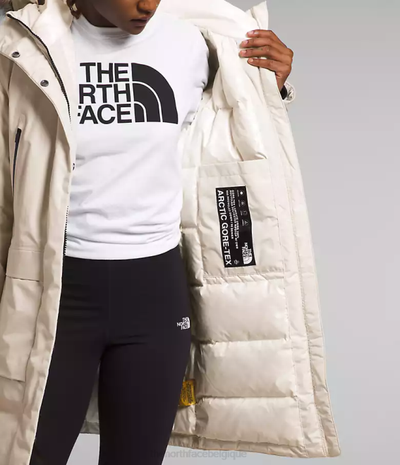 gardénia blanc femmes The North Face parka arctique gtx 62XR234