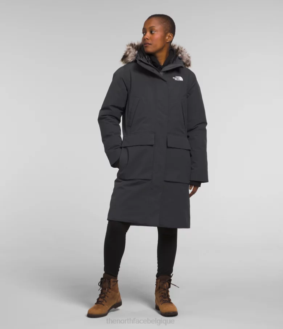 gris asphalte femmes The North Face parka arctique premium 62XR1314