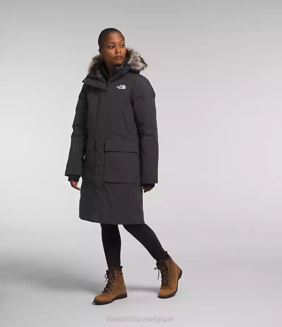 gris asphalte femmes The North Face parka arctique premium 62XR1314