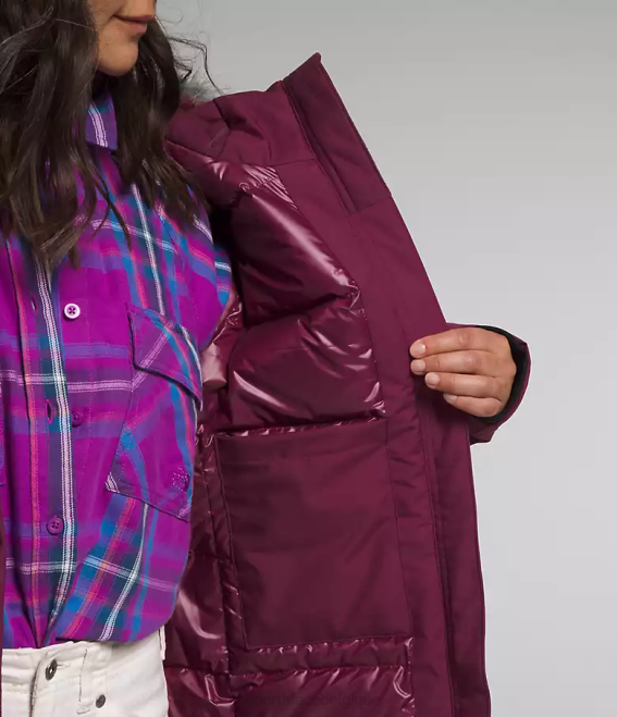 mûre de Boysen femmes The North Face parka arctique 62XR509