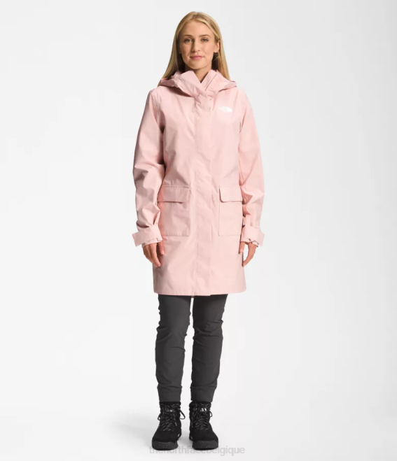 mousse rose femmes The North Face parka de pluie city Breeze II 62XR155
