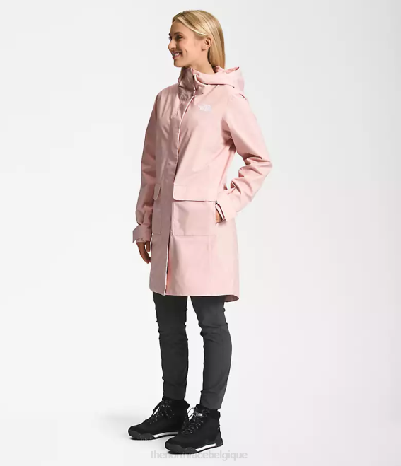 mousse rose femmes The North Face parka de pluie city Breeze II 62XR155