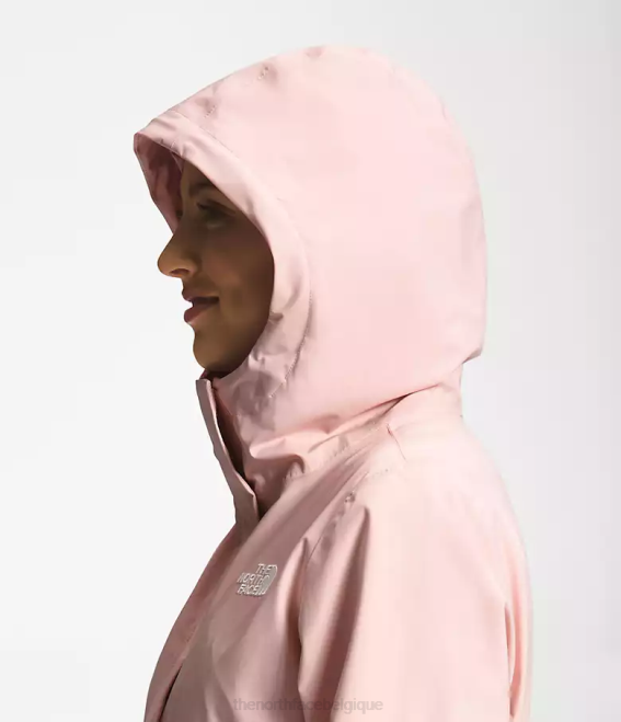 mousse rose femmes The North Face parka de pluie city Breeze II 62XR155