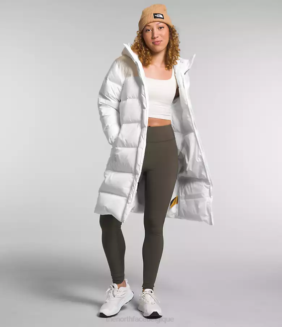 tnf blanc/gardénia blanc femmes The North Face parka nuptse 62XR563