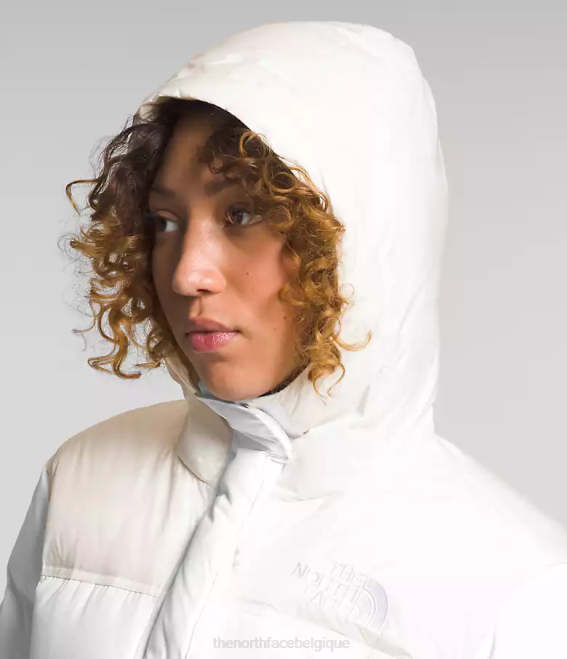tnf blanc/gardénia blanc femmes The North Face parka nuptse 62XR563