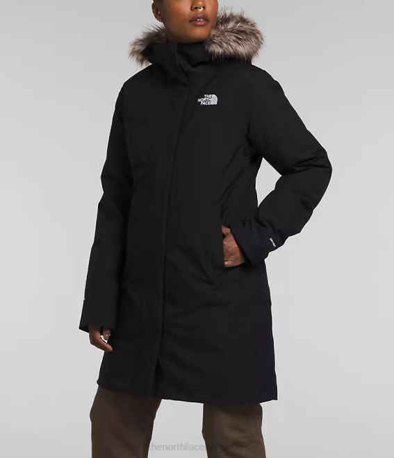 tnf noir femmes The North Face parka arctique 62XR510