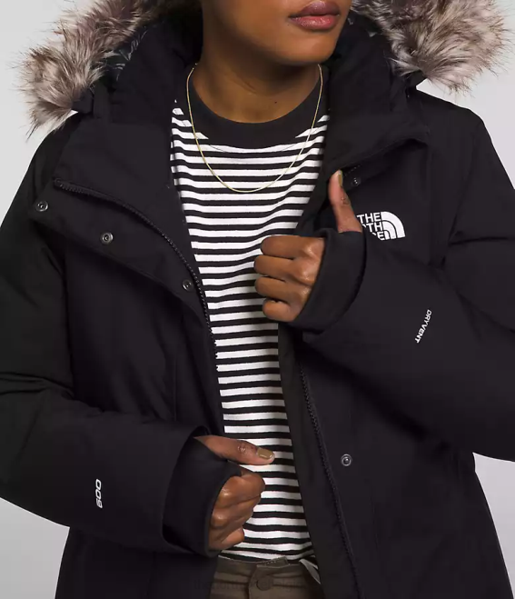 tnf noir femmes The North Face parka arctique 62XR510