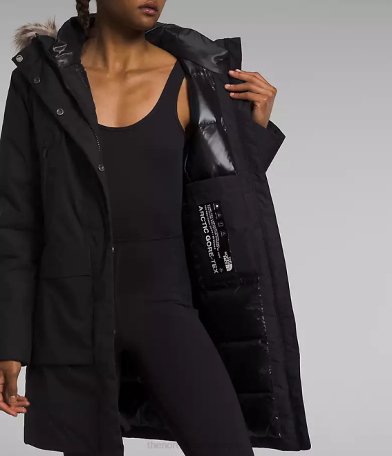 tnf noir femmes The North Face parka arctique gtx 62XR236